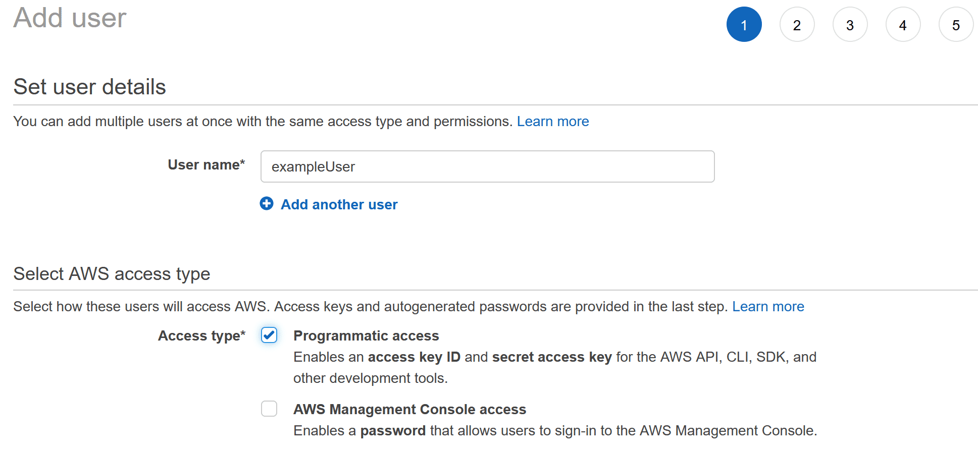 Add AWS S3 IAM User